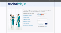 Desktop Screenshot of medicalmingle.com